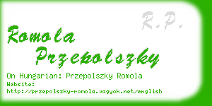 romola przepolszky business card
